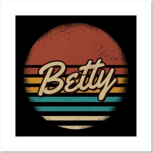 Betty Vintage Text Posters and Art